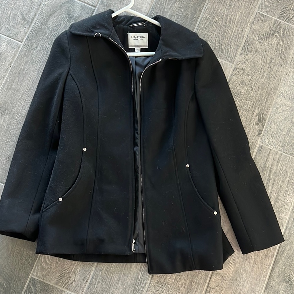 Like New Nautica Black Winter Coat